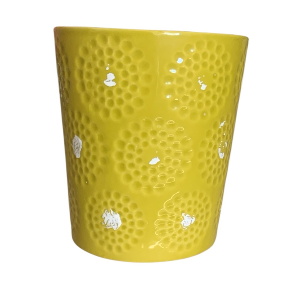 Cerulean Peony Textured Ceramic Vase
